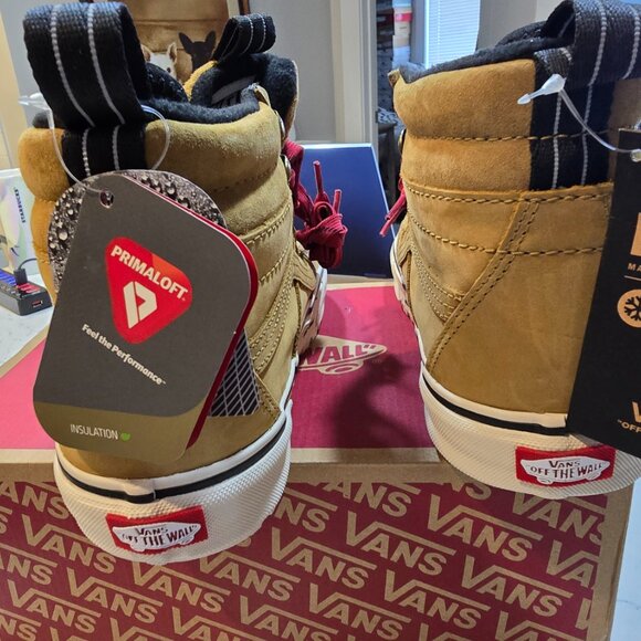 VANS Sk8-Hi DR MTE-2 Waterproof Hiking Boots TAN SIZE 8 MENS WOMENS 9.5 NEW - Picture 5 of 13